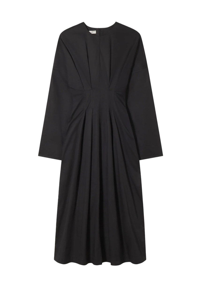 Платье из натурального хлопка|Основной цвет:Черный|Артикул:4259STN-CORE | Фото 1