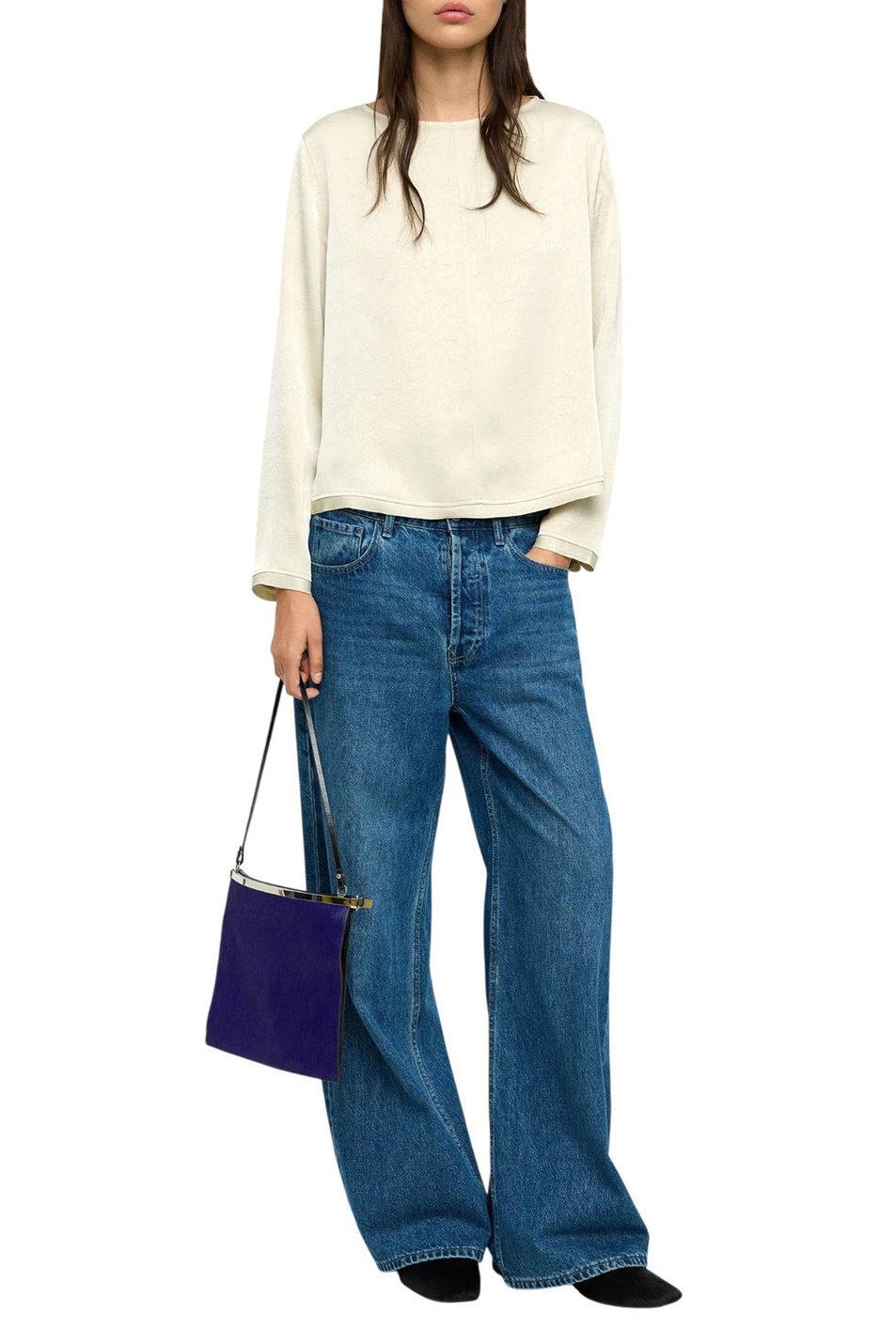 Джемпер с круглым вырезом|Основной цвет:Бежевый Женский Parfois Джемпер с круглым вырезом (цвет ), артикул 240969 | Фото 2