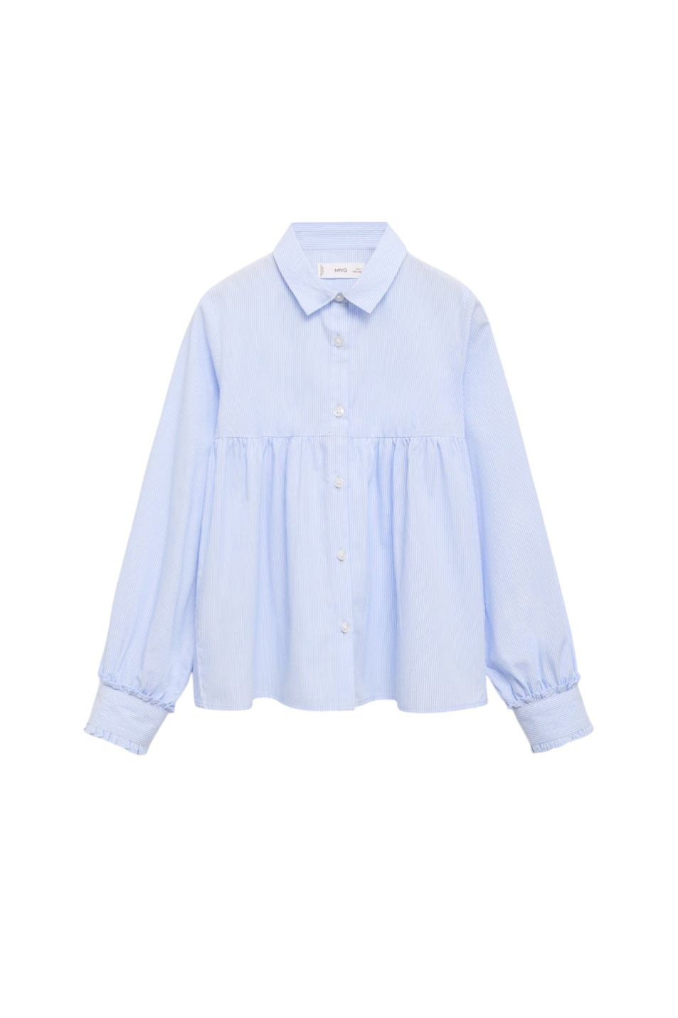 Девочкам Mango Kids Рубашка CAYETANA из хлопка (цвет ), артикул 87050251 | Фото 1