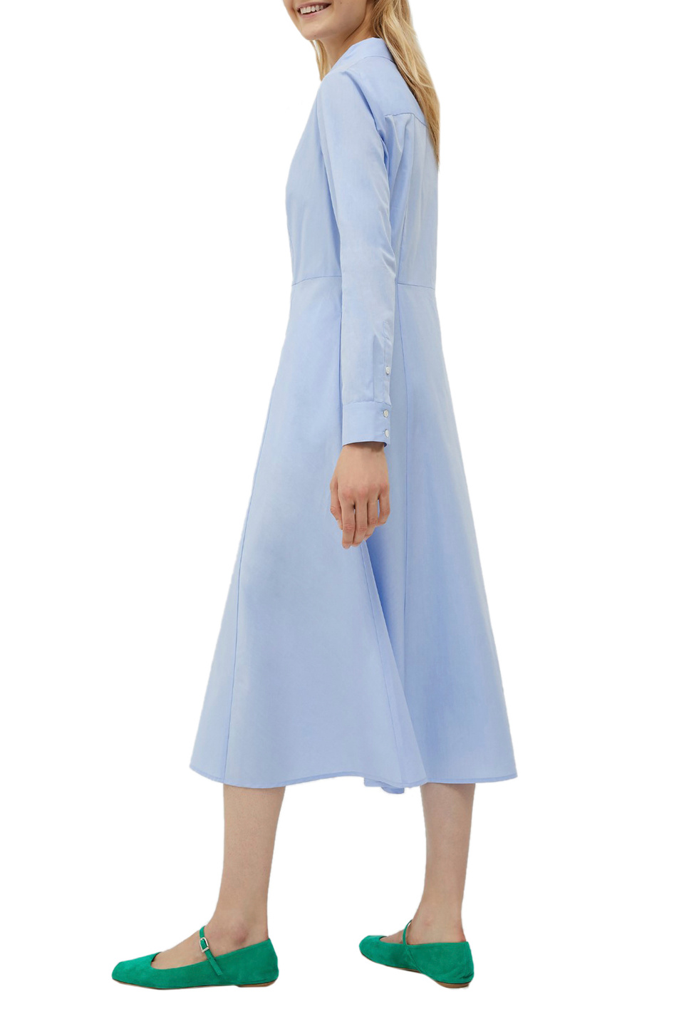 Женский Max&Co Платье-рубашка DINASTIA из натурального хлопка (цвет ), артикул 72211922 | Фото 4