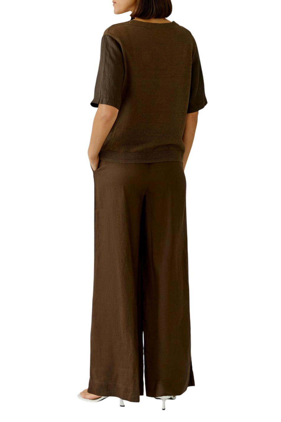 Женский OUI Джемпер из льна (цвет ), артикул 97257 | Фото 5