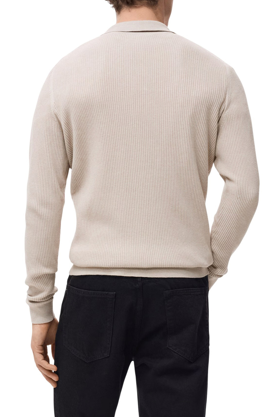 Мужской Mango Man Джемпер-поло ANTIGUAS из смесового хлопка (цвет ), артикул 27051282 | Фото 5