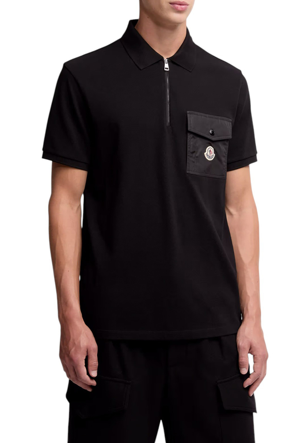 Мужской Moncler Поло из хлопка (цвет ), артикул K20918A00017-89A16 | Фото 3