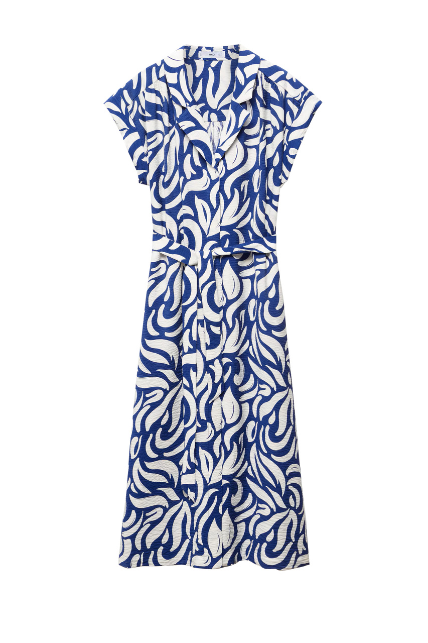 Платье TRAVEL из смесовой вискозы|Основной цвет:Синий|Артикул:67007124 | Фото 1