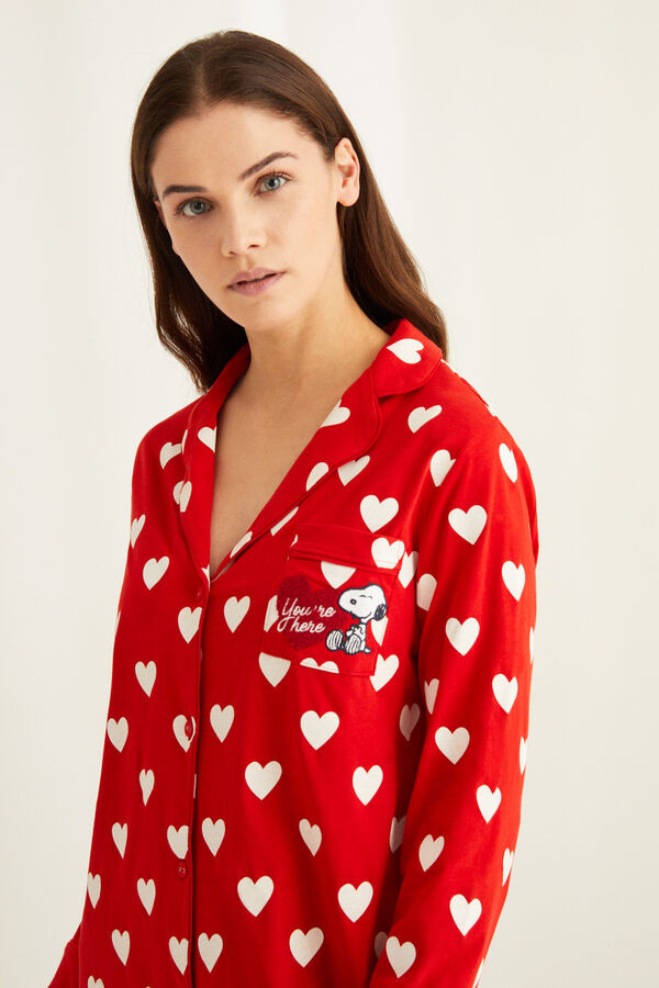 Women'secret Ночная рубашка из хлопка с сердечками и принтом «Снупи» (цвет ), артикул 3139778 | Фото 3