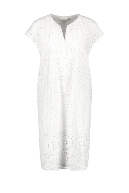 Платье из натурального хлопка|Основной цвет:Белый|Артикул:180045-31436 | Фото 1