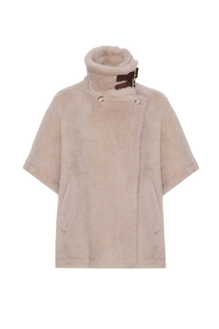Пальто AGI1 из шерсти с добавлением шелка|Основной цвет:Бежевый|Артикул:47361223 | Фото 1