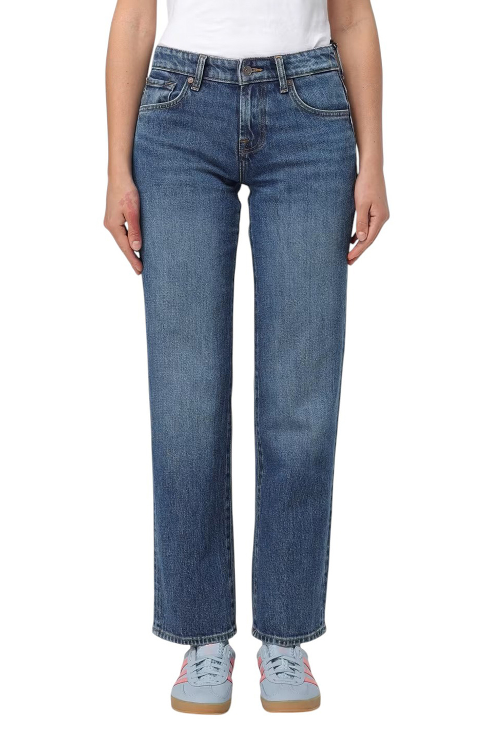 Женский 7 for all Mankind Джинсы из эластичного хлопка (цвет ), артикул JSIYC100JA | Фото 1