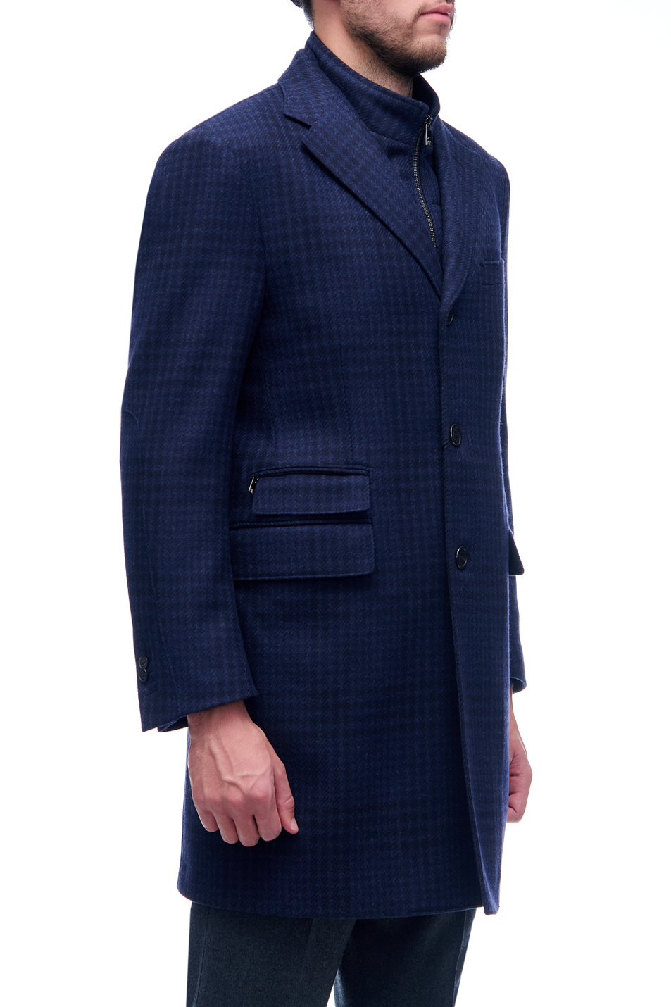 Corneliani Пальто из шерсти с добавлением кашемира (цвет ), артикул 881581-9813000 | Фото 4
