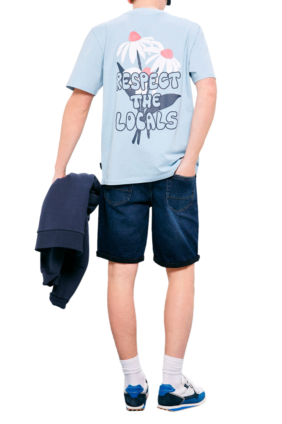 Мужской Springfield Джинсовые шорты из эластичного хлопка (цвет ), артикул 0015500 | Фото 3