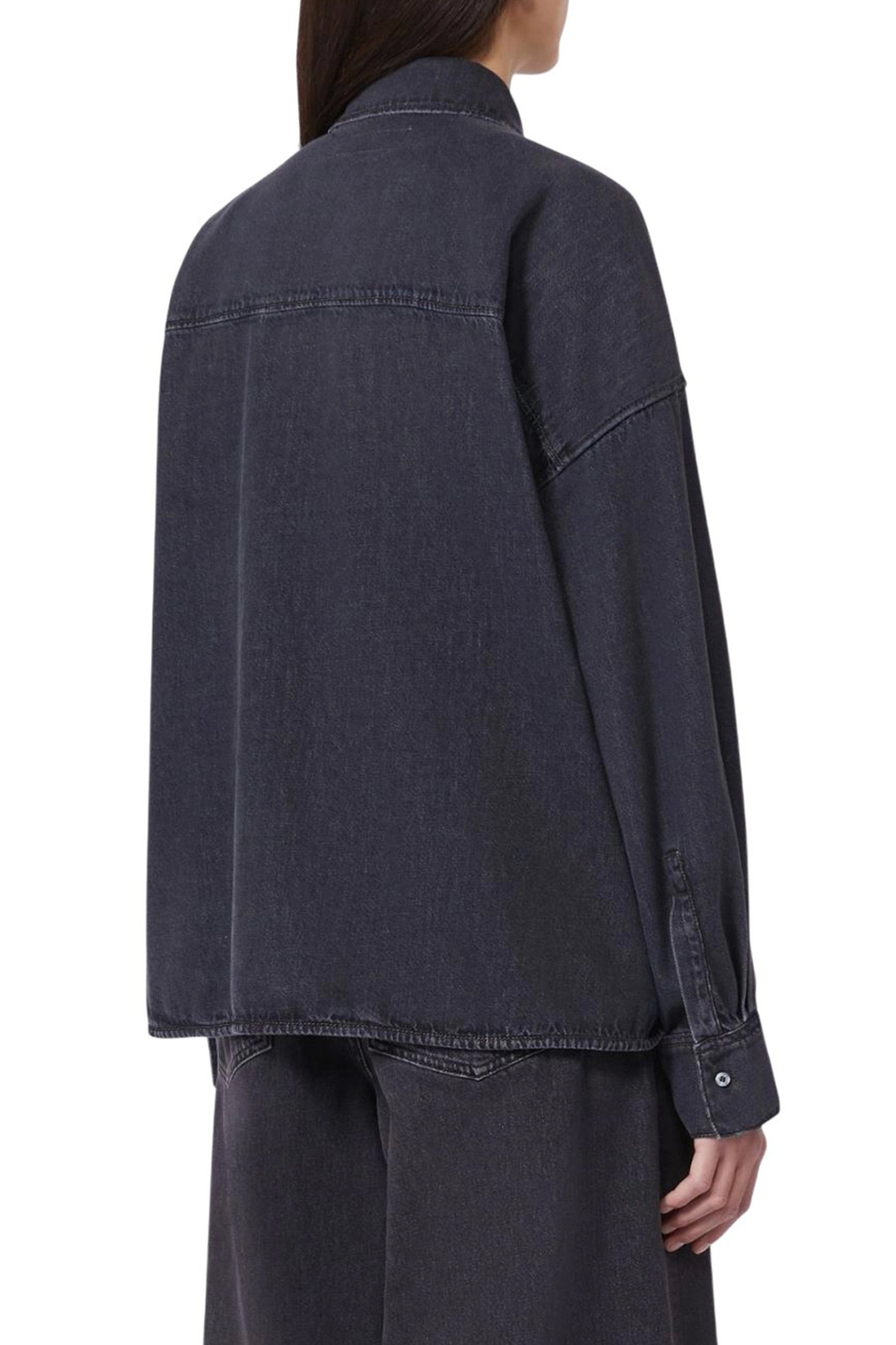 Женский Weekend Max Mara Рубашка FOGGIA джинсовая (цвет ), артикул 2615111011 | Фото 4