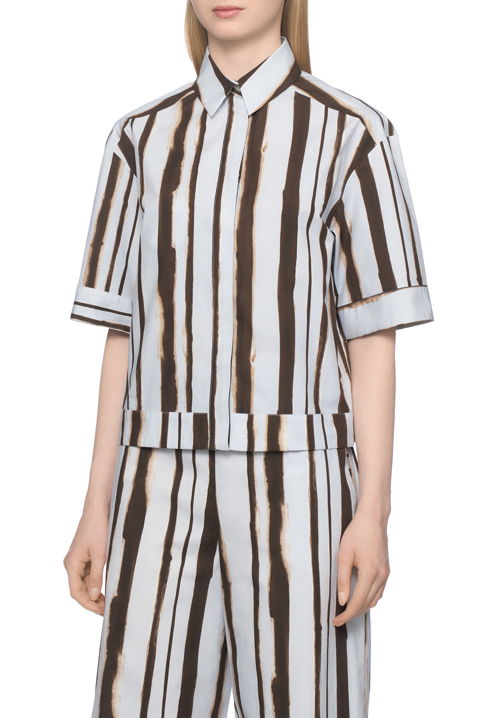 Женский Max Mara Рубашка PALLORE из хлопка (цвет ), артикул 2616111048 | Фото 4