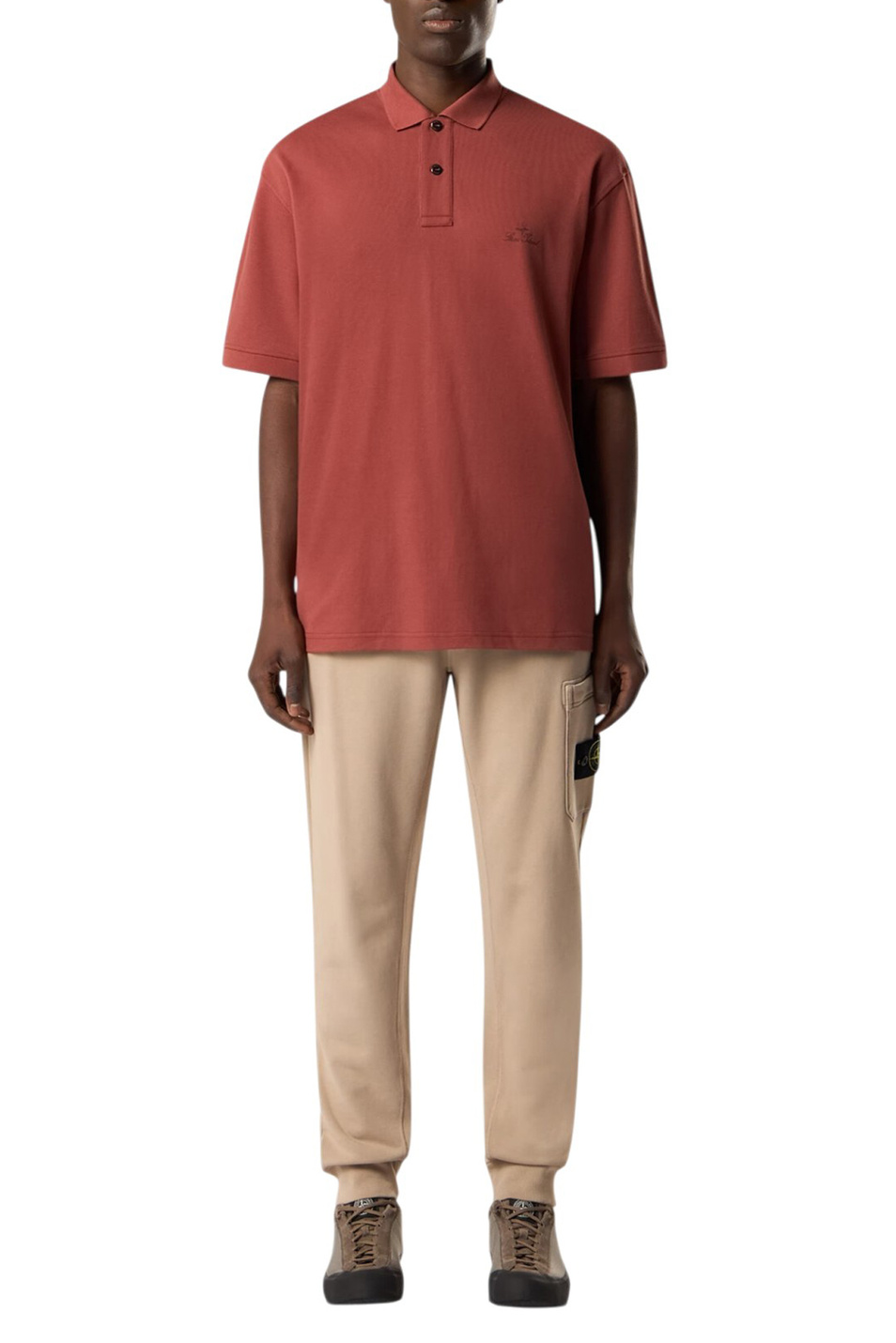 Мужской Stone Island Брюки из хлопкового флиса (цвет ), артикул L1S156200010-S0051 | Фото 3