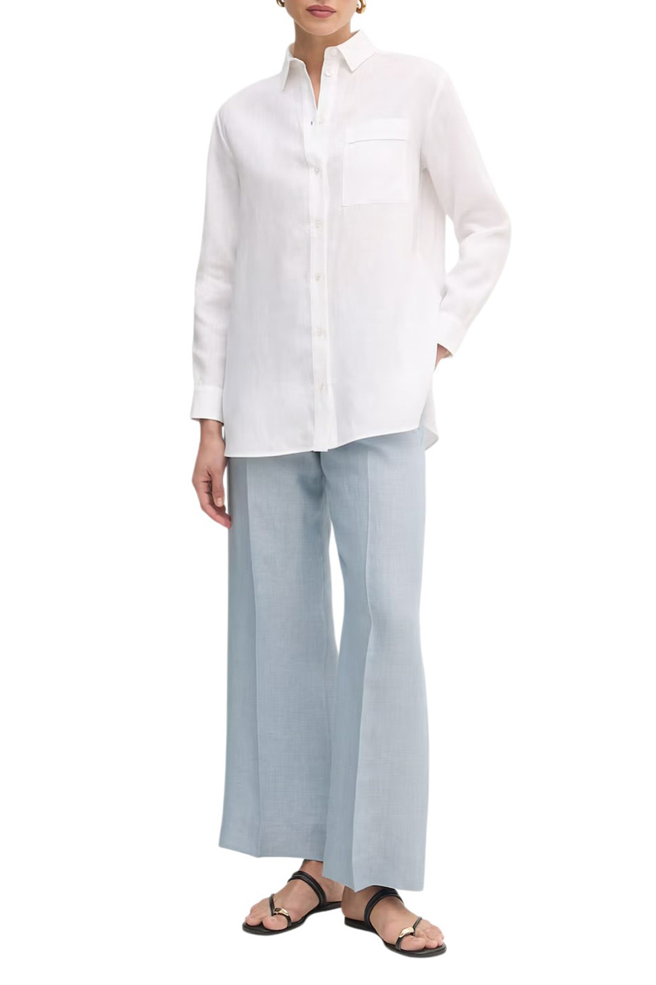 Женский Max Mara Рубашка FILO из льна (цвет ), артикул 2616111028 | Фото 3