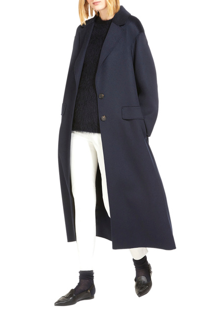 Пальто CATERINA из чистой шерсти|Основной цвет:Синий|Артикул:2390111231 | Фото 2
