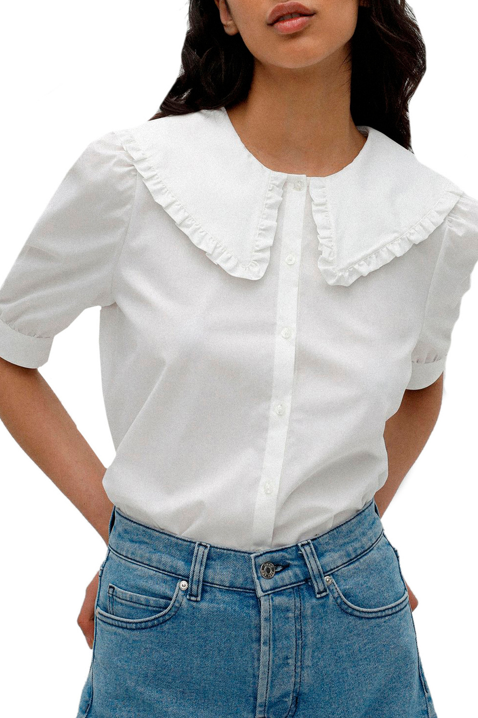 HUGO Рубашка с оборками на рукавах (цвет ), артикул 50468336 | Фото 3