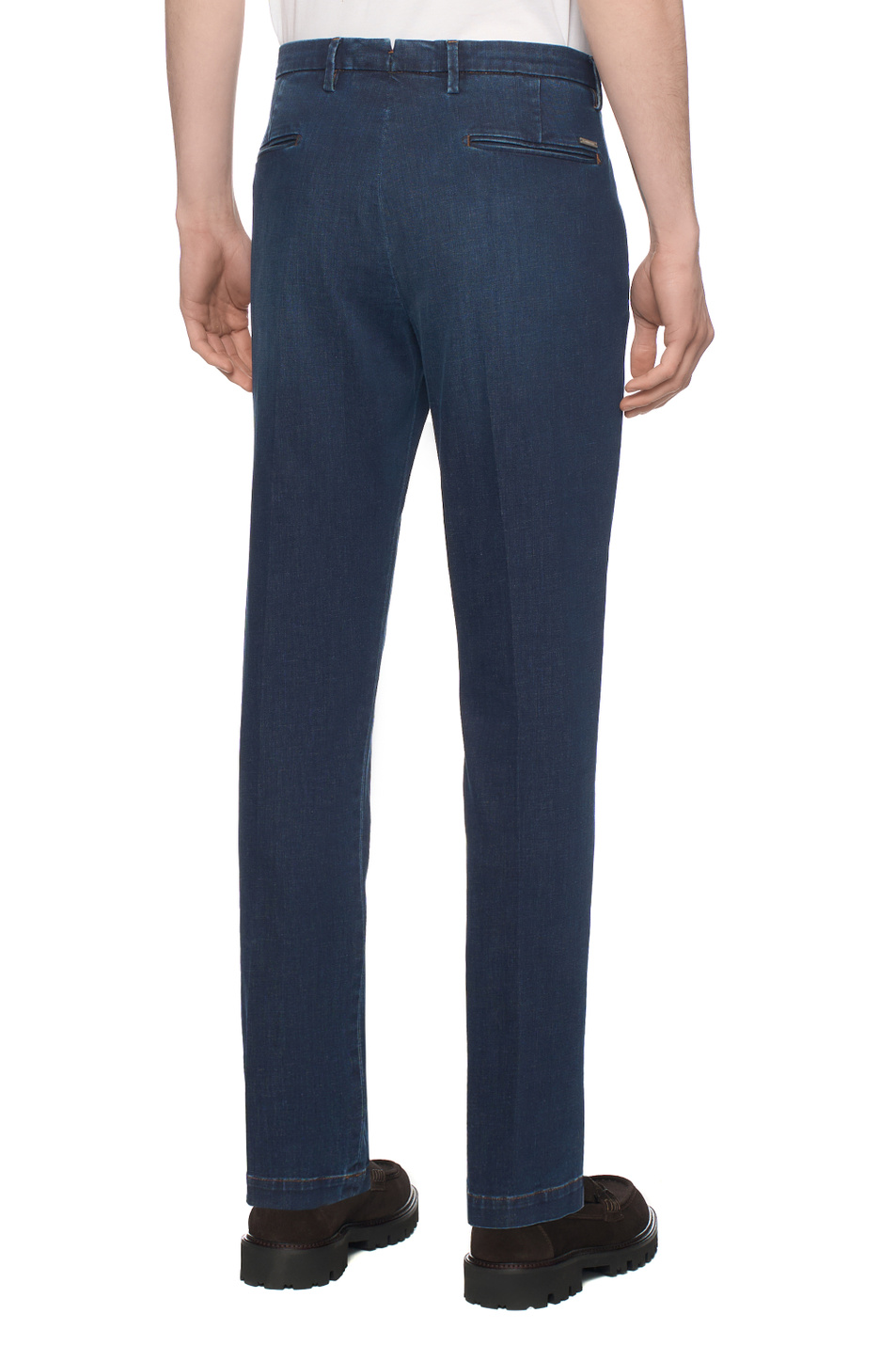 Джинсы из эластичного хлопка|Основной цвет:Синий Мужской Corneliani Джинсы из эластичного хлопка (цвет ), артикул 274ED1-2720171 | Фото 5