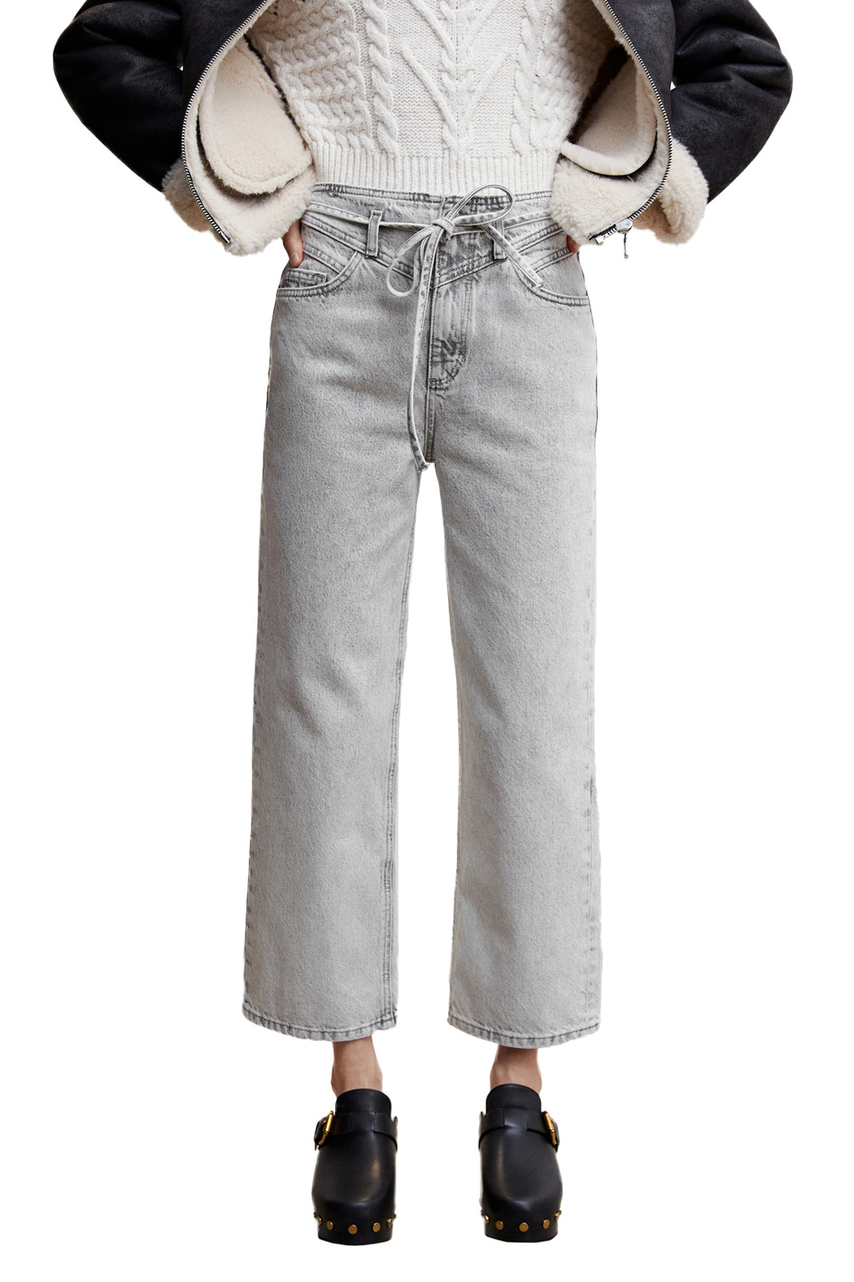 Женский Mango Джинсы-кюлоты BOHEMIAN из хлопка (цвет ), артикул 37079205 | Фото 3