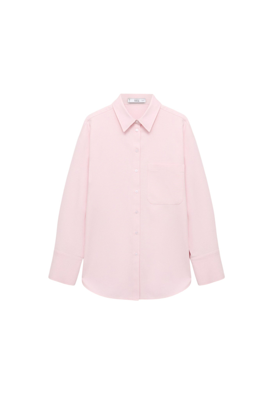Рубашка JUANY свободного кроя|Основной цвет:Розовый Женский Mango Рубашка JUANY свободного кроя (цвет ), артикул 17095799 | Фото 1