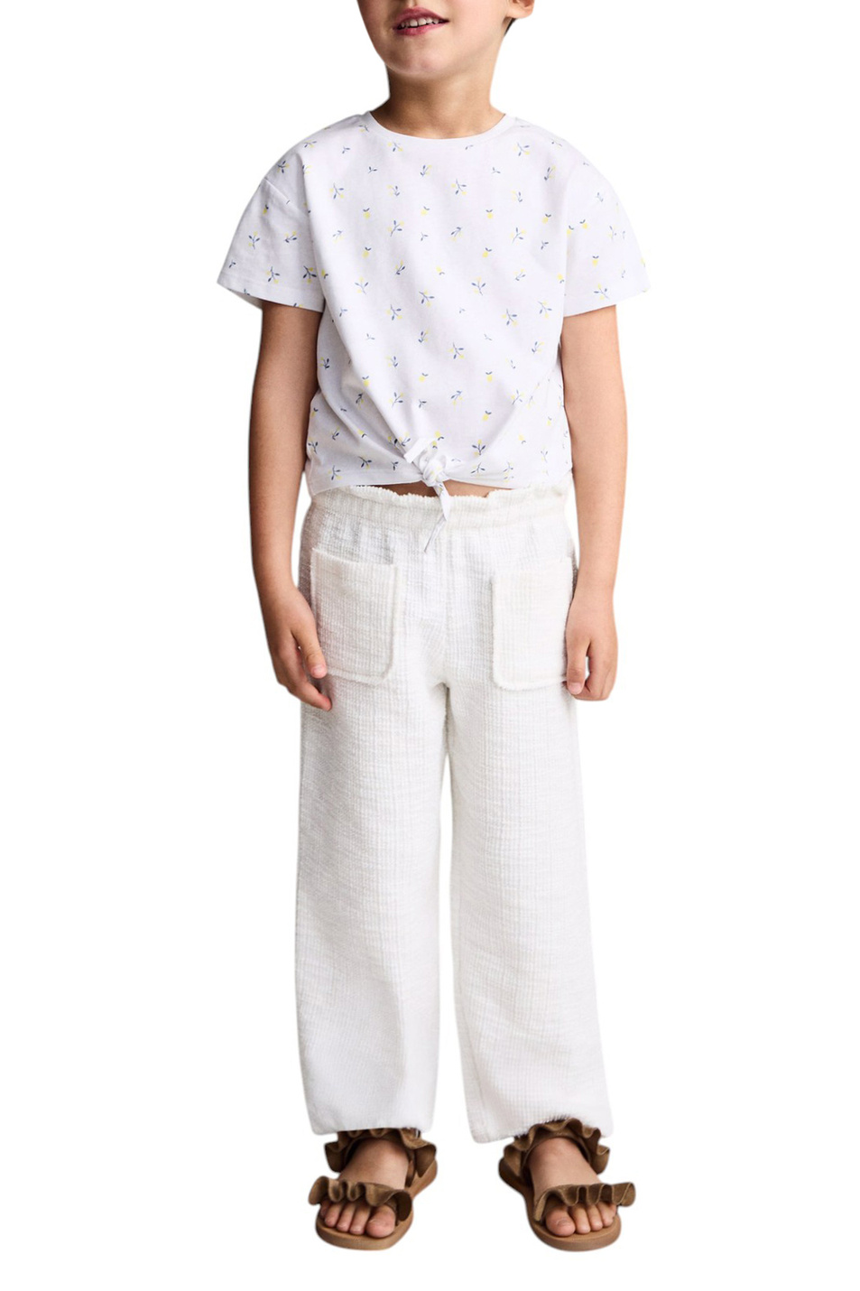 Девочкам Mango Kids Футболка CITRON с принтом (цвет ), артикул 87027900 | Фото 3