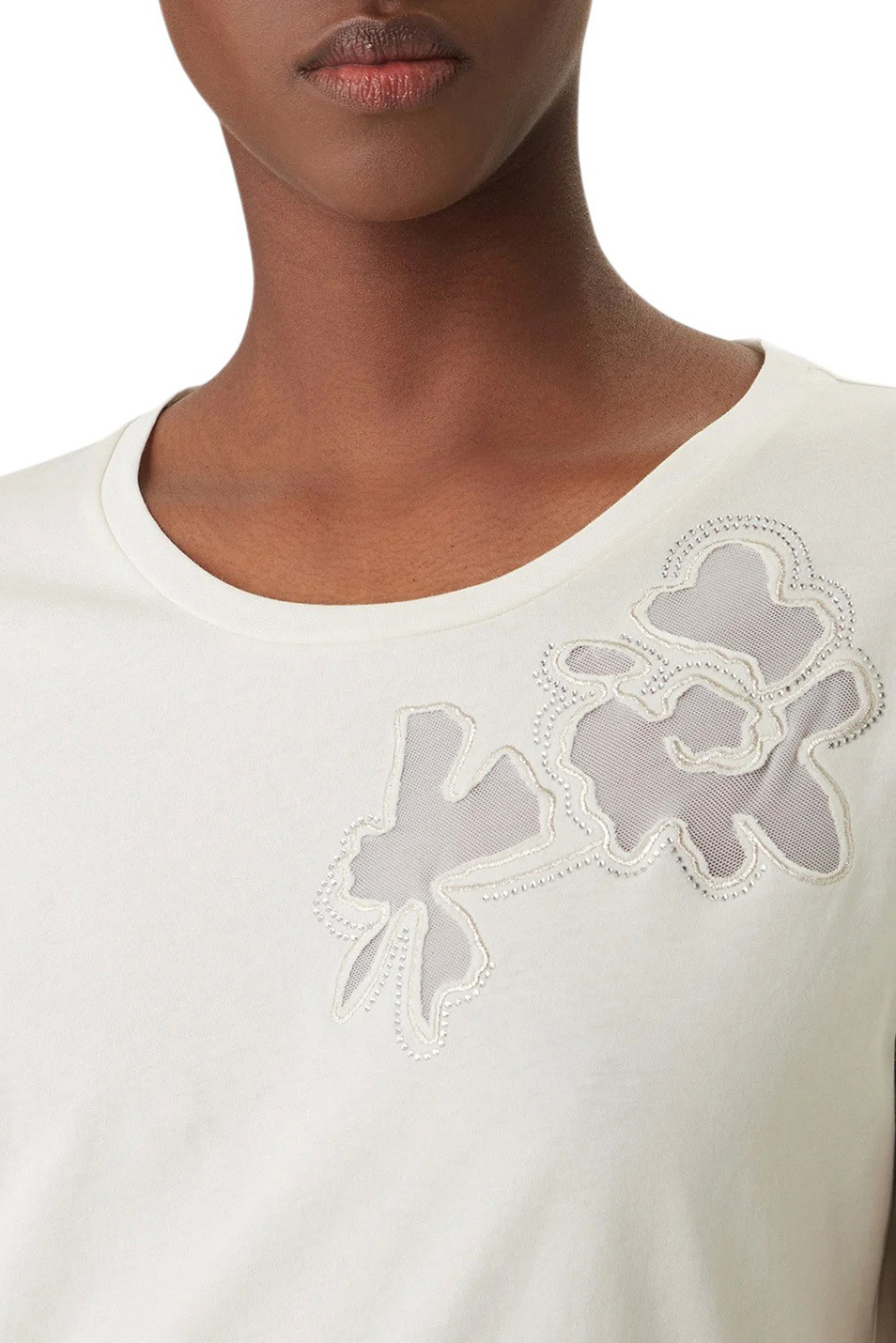 Женский Liu Jo Футболка из натурального хлопка с принтом (цвет ), артикул TA6155JS923 | Фото 6