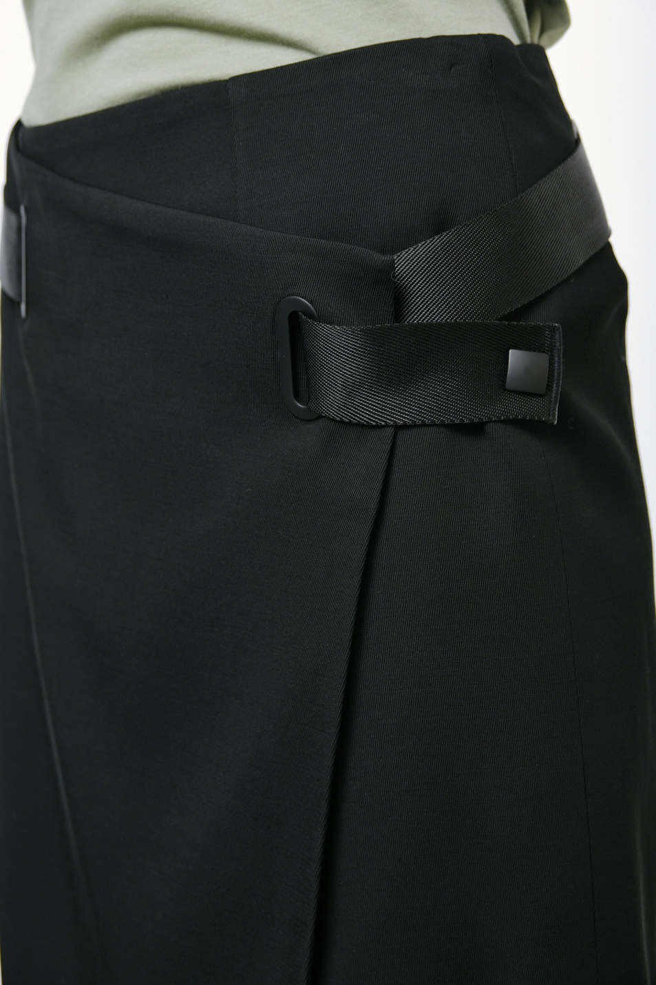 Женский Emporio Armani Юбка из эластичной вискозы с добавлением шерсти (цвет ), артикул 4NN31T-42006 | Фото 4