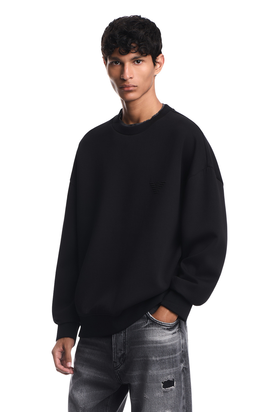 Мужской Emporio Armani Свитшот с вышивкой (цвет ), артикул EM006827-AF10013 | Фото 4