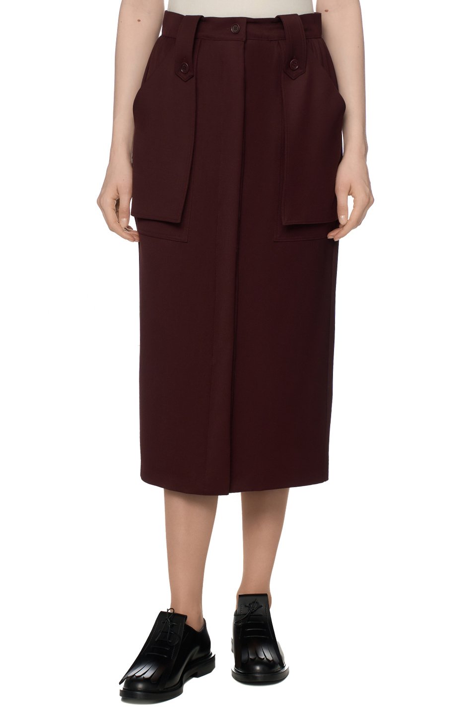 Женский Max Mara Юбка BADESS из шерсти (цвет ), артикул 2521106032 | Фото 4