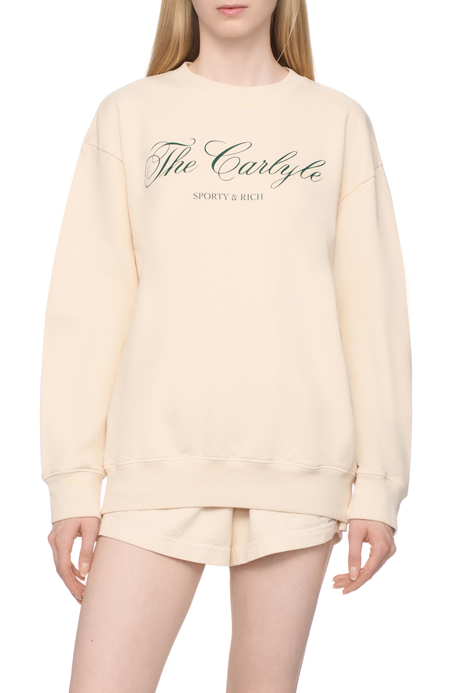 Женский Sporty & Rich Свитшот Carlyle из хлопка (цвет ), артикул ST071518651CR01 | Фото 4
