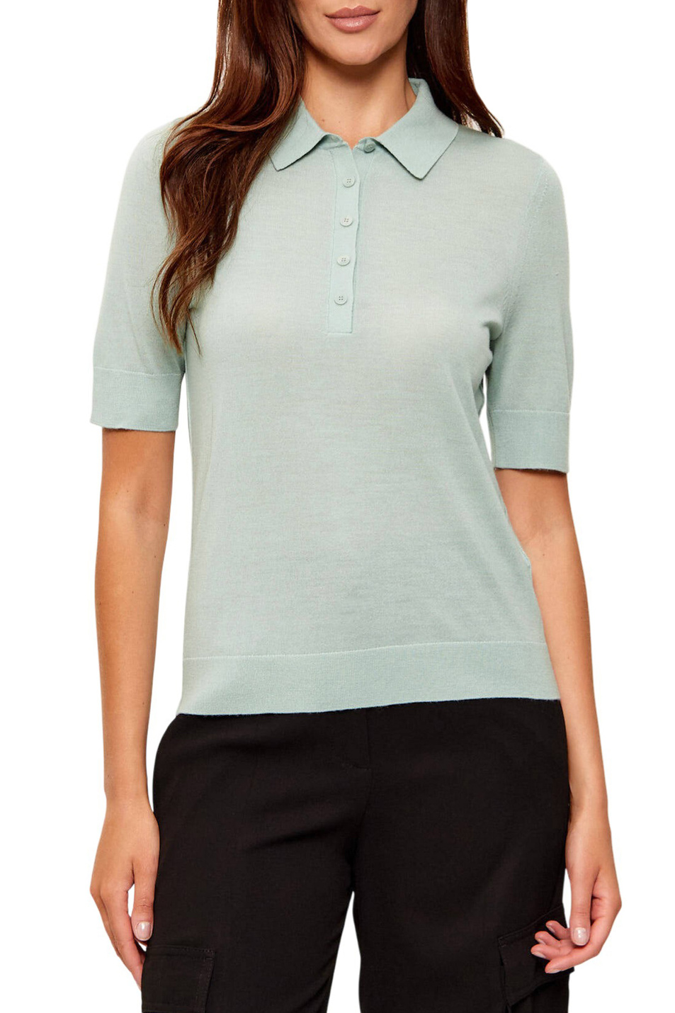 Женский BOSS Поло Fidenka из шерсти (цвет ), артикул 50545015 | Фото 4