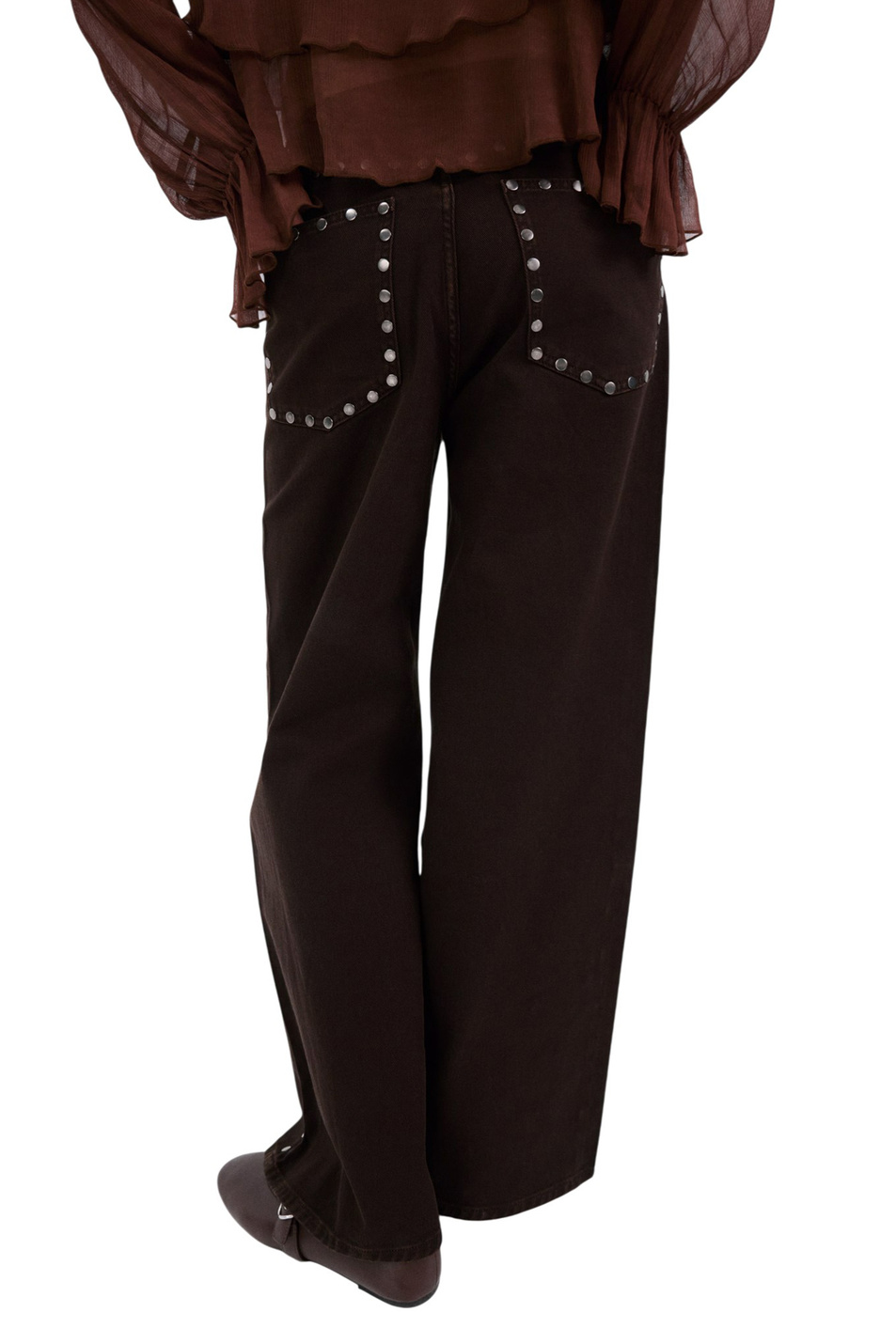 Женский Mango Джинсы STUDS с заклепками (цвет ), артикул 27014101 | Фото 4