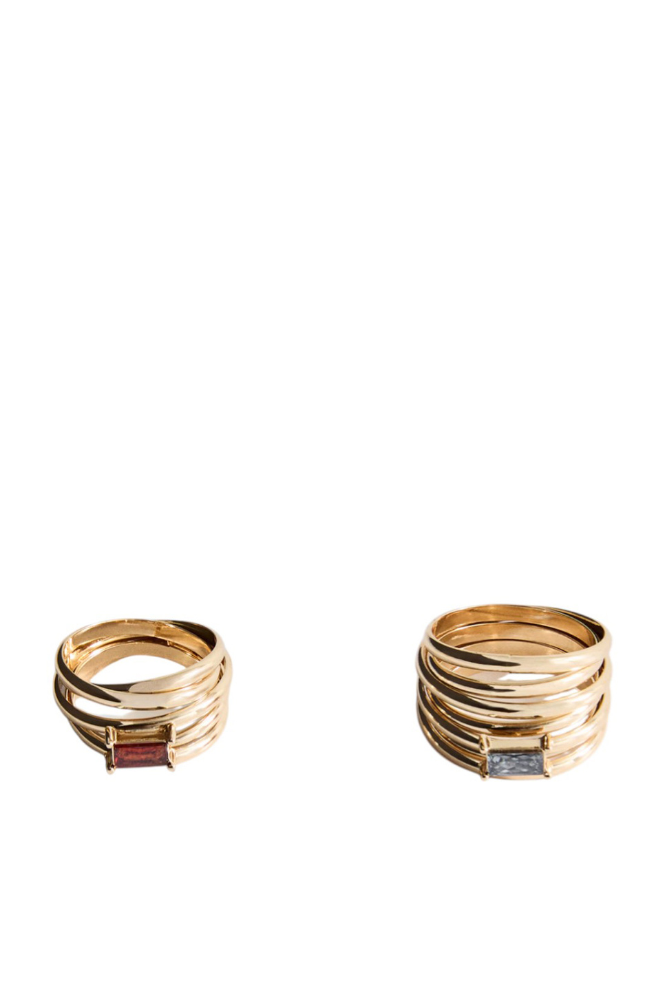 Женский Mango Кольцо LEO в комплекте из 2 шт (цвет ), артикул 17074121 | Фото 2