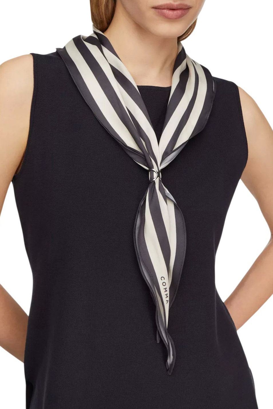 Женский Comma Платок с кольцом-зажимом (цвет ), артикул 2178425 | Фото 3