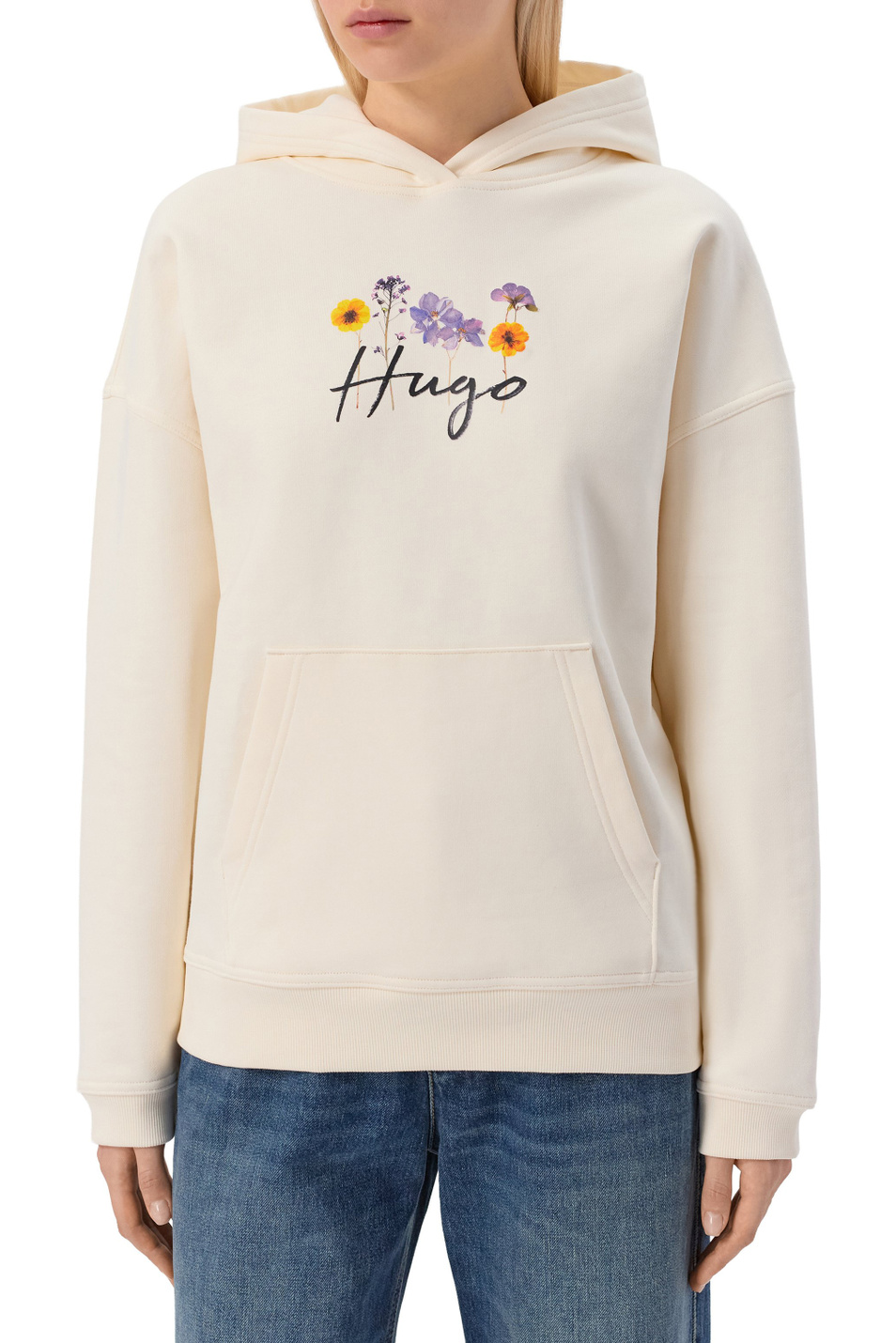 Женский HUGO Худи Dalessandra из хлопка (цвет ), артикул 50555814 | Фото 4