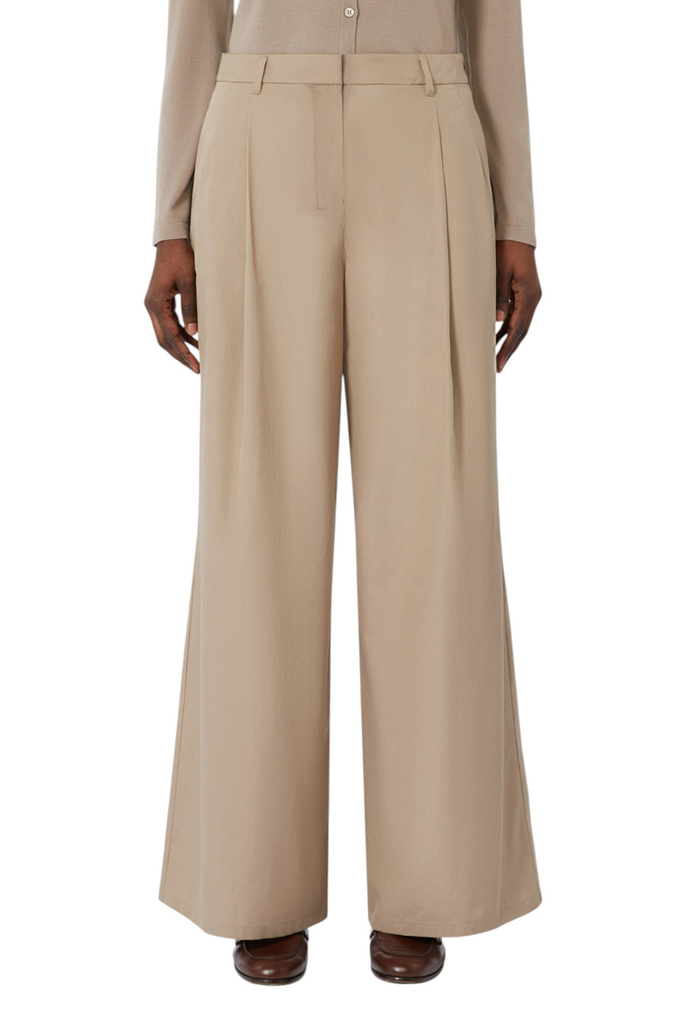 Женский Max Mara Брюки NORA из хлопка (цвет ), артикул 2529136041 | Фото 3