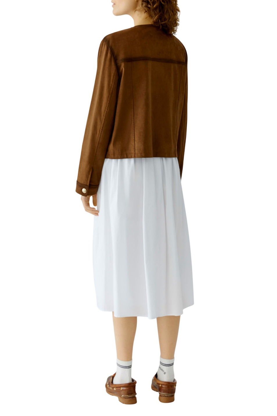 Жакет с логотипом|Основной цвет:Коричневый Женский OUI Жакет с логотипом (цвет ), артикул 96600 | Фото 5