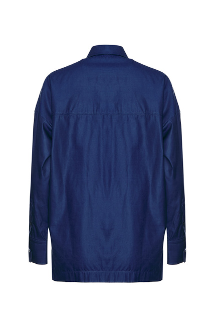Блузка RISPOLI свободного кроя|Основной цвет:Синий|Артикул:31160126 | Фото 2