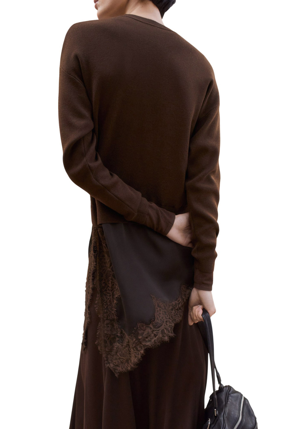 Женский Mango Джемпер NAT с кружевной отделкой (цвет ), артикул 27084092 | Фото 3