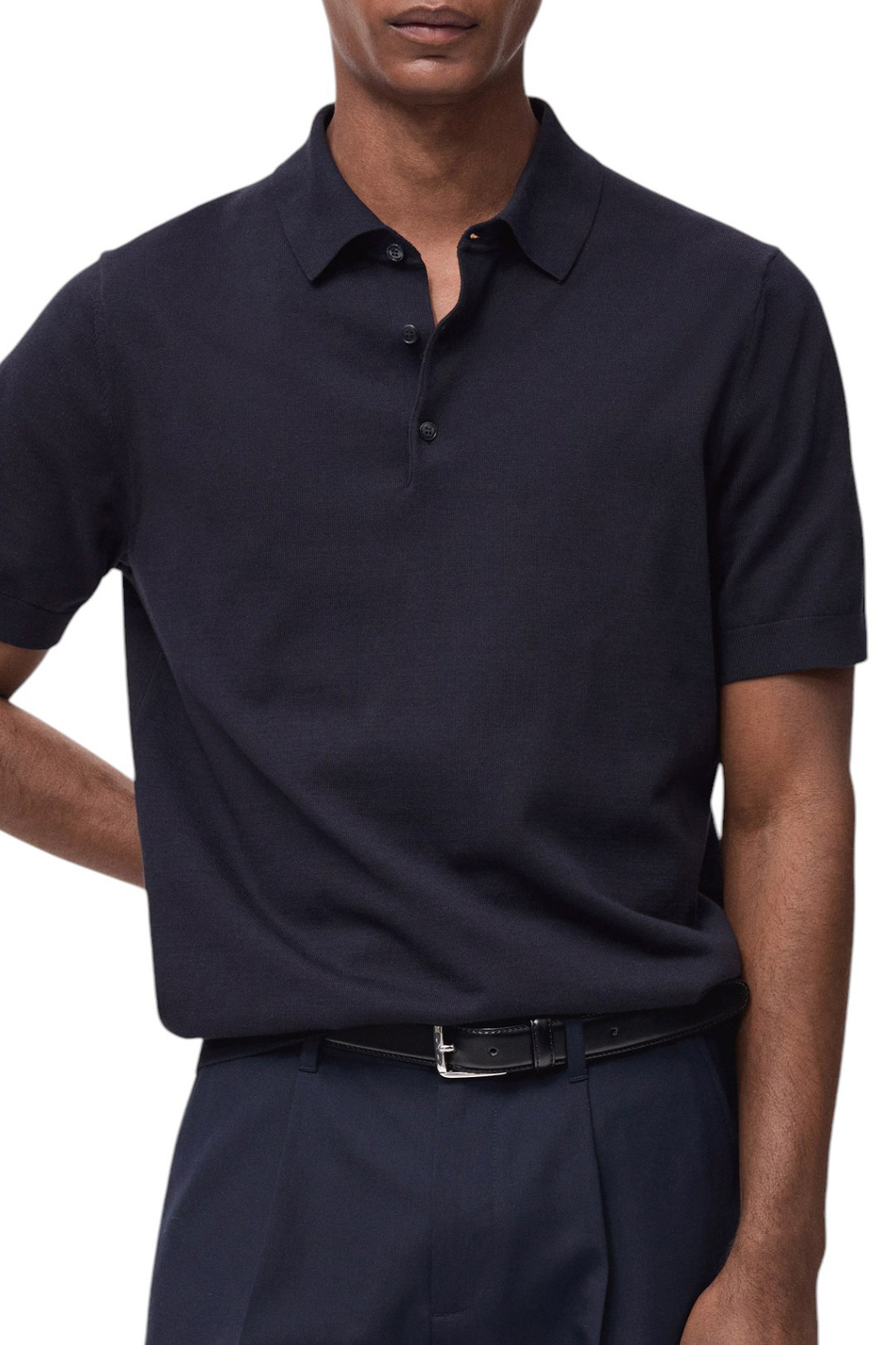 Мужской Mango Man Поло ARRAONA трикотажное (цвет ), артикул 87094409 | Фото 3