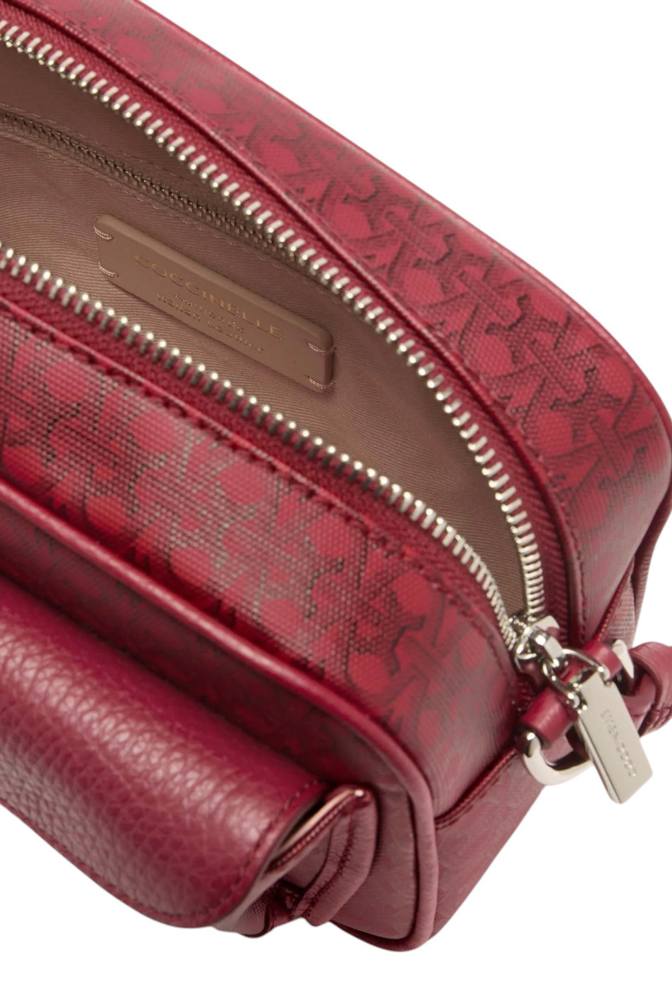Женский Coccinelle Сумка BEAT COATED MONOGRAM SMALL из комбинированного материала (цвет ), артикул E1S0J150201 | Фото 3