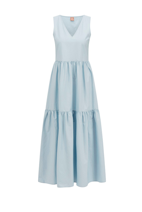 BOSS Платье с V-образным вырезом из хлопкового поплина ( цвет), артикул 50470014 | Фото 1