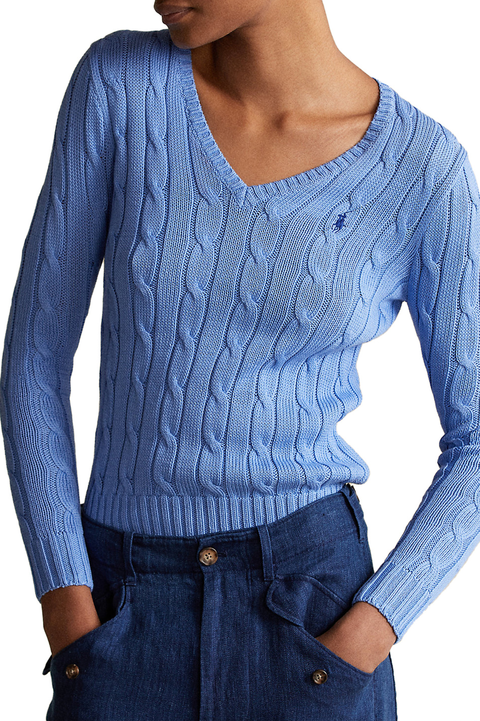 Polo Ralph Lauren Пуловер с фирменной вышивкой на груди (цвет ), артикул 211580008068 | Фото 3