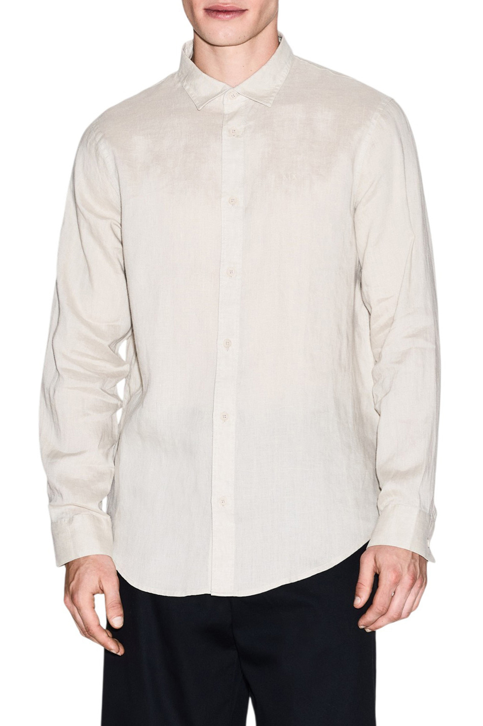 Мужской Armani Exchange Рубашка из льна (цвет ), артикул XM001221-AF14619 | Фото 3