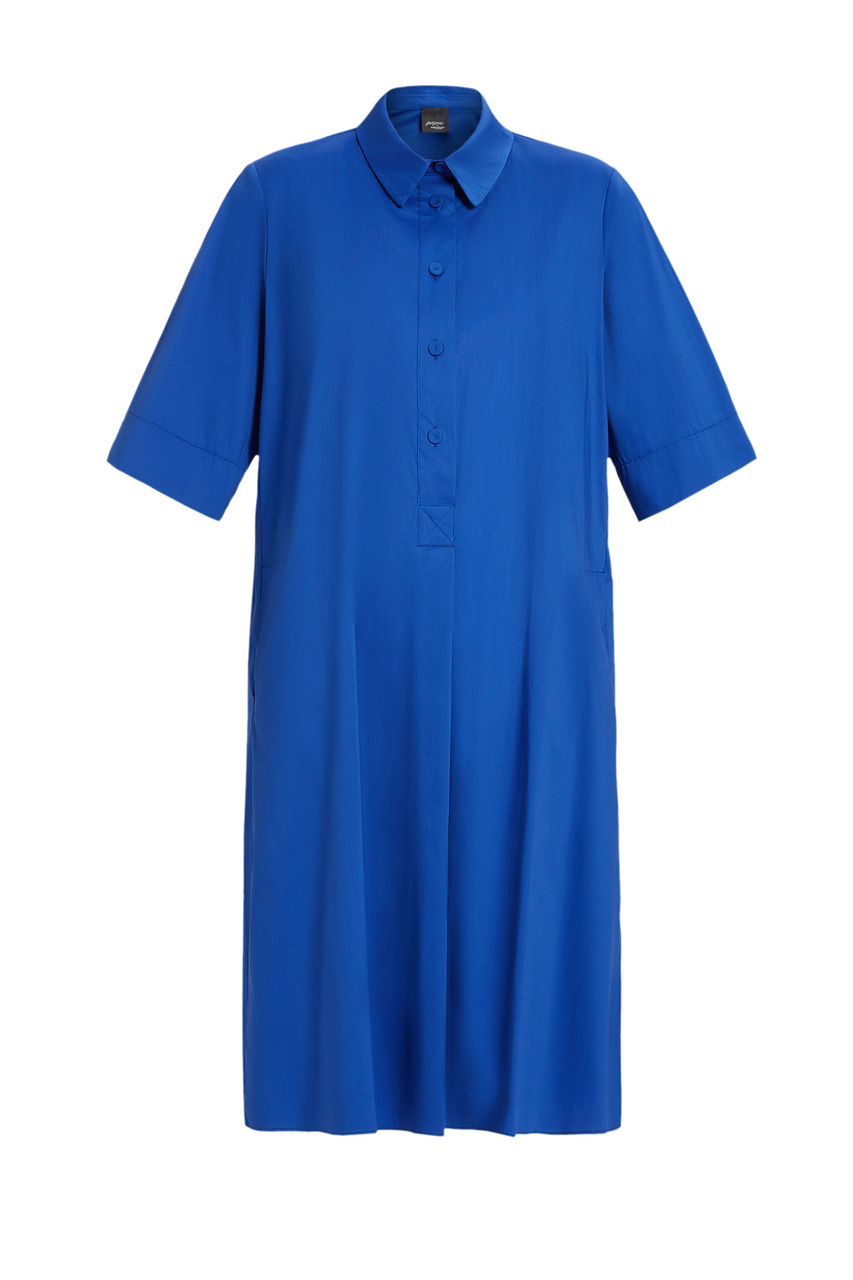 Платье FINNICI с разрезами|Основной цвет:Синий|Артикул:2413221292 | Фото 1