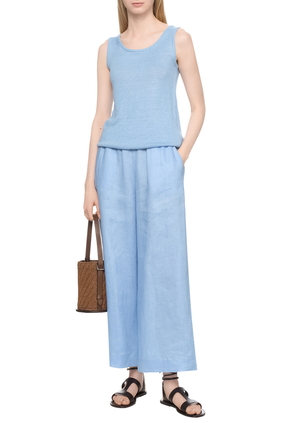 Женский Max Mara Топ BACCANO из льна (цвет ), артикул 2516361058 | Фото 3