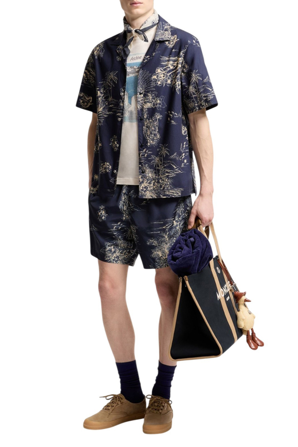 Мужской Moncler Рубашка с принтом (цвет ), артикул L10912F00047-599GH | Фото 2