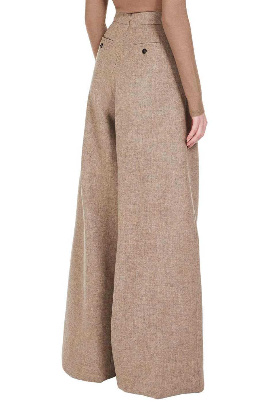 Женский Max Mara Брюки DALLAS из эластичной шерсти с добавлением кашемира (цвет ), артикул 2311364136 | Фото 4