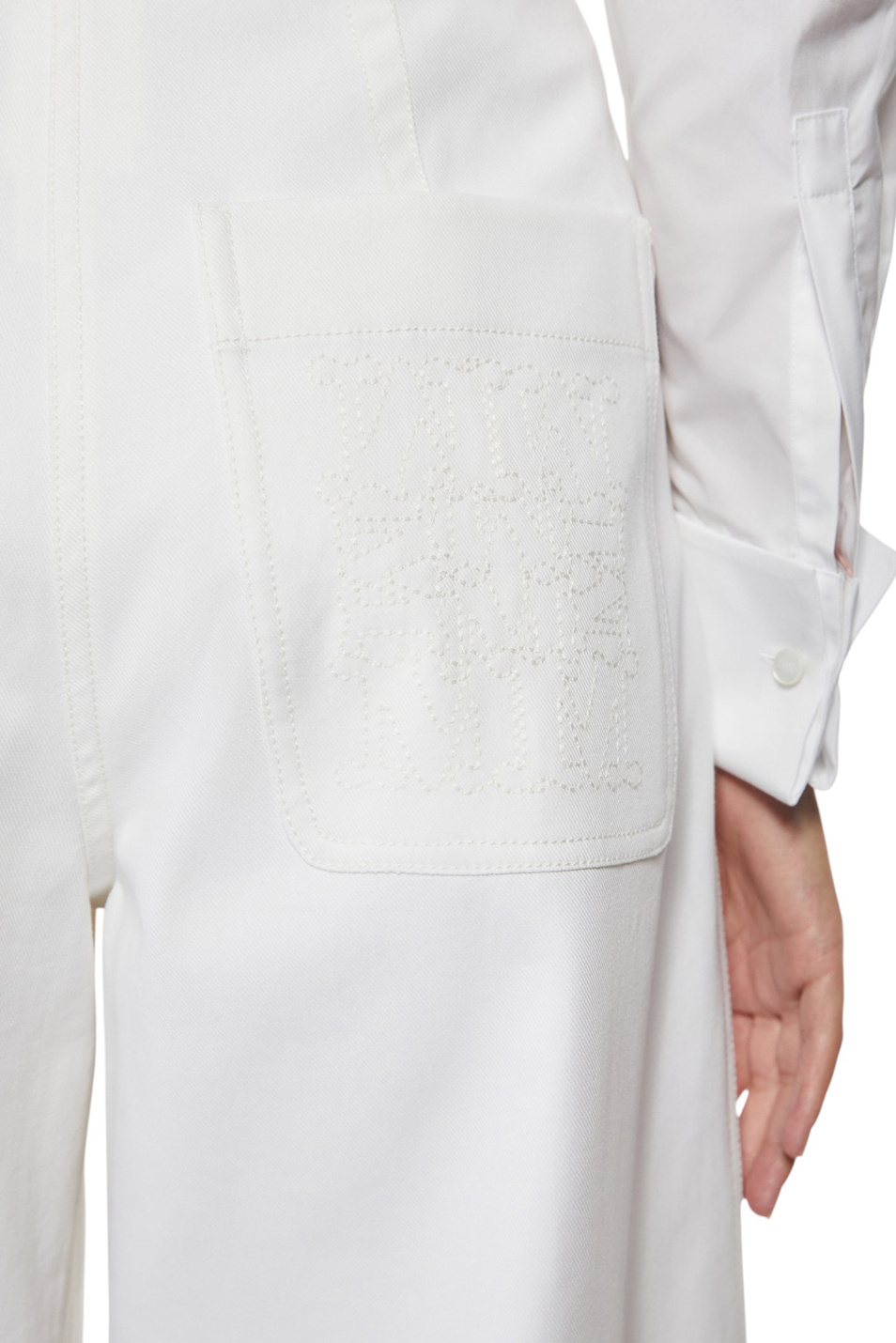 Женский Max Mara Брюки MINA из эластичного хлопка (цвет ), артикул 2511131042 | Фото 4