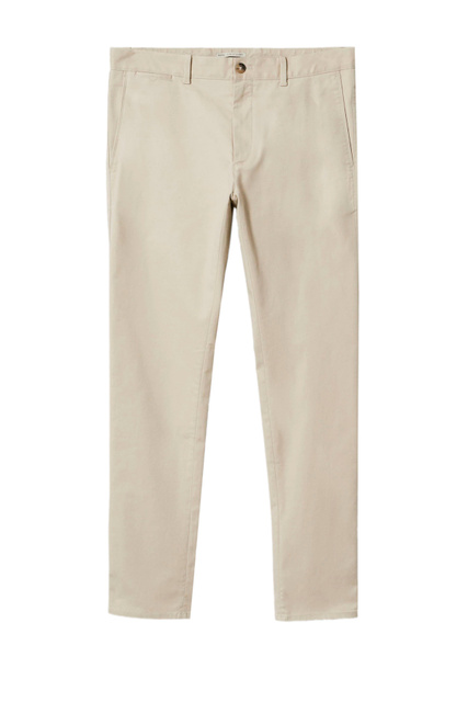 Зауженные брюки чинос BARNA|Основной цвет:Кремовый|Артикул:47010605 | Фото 1