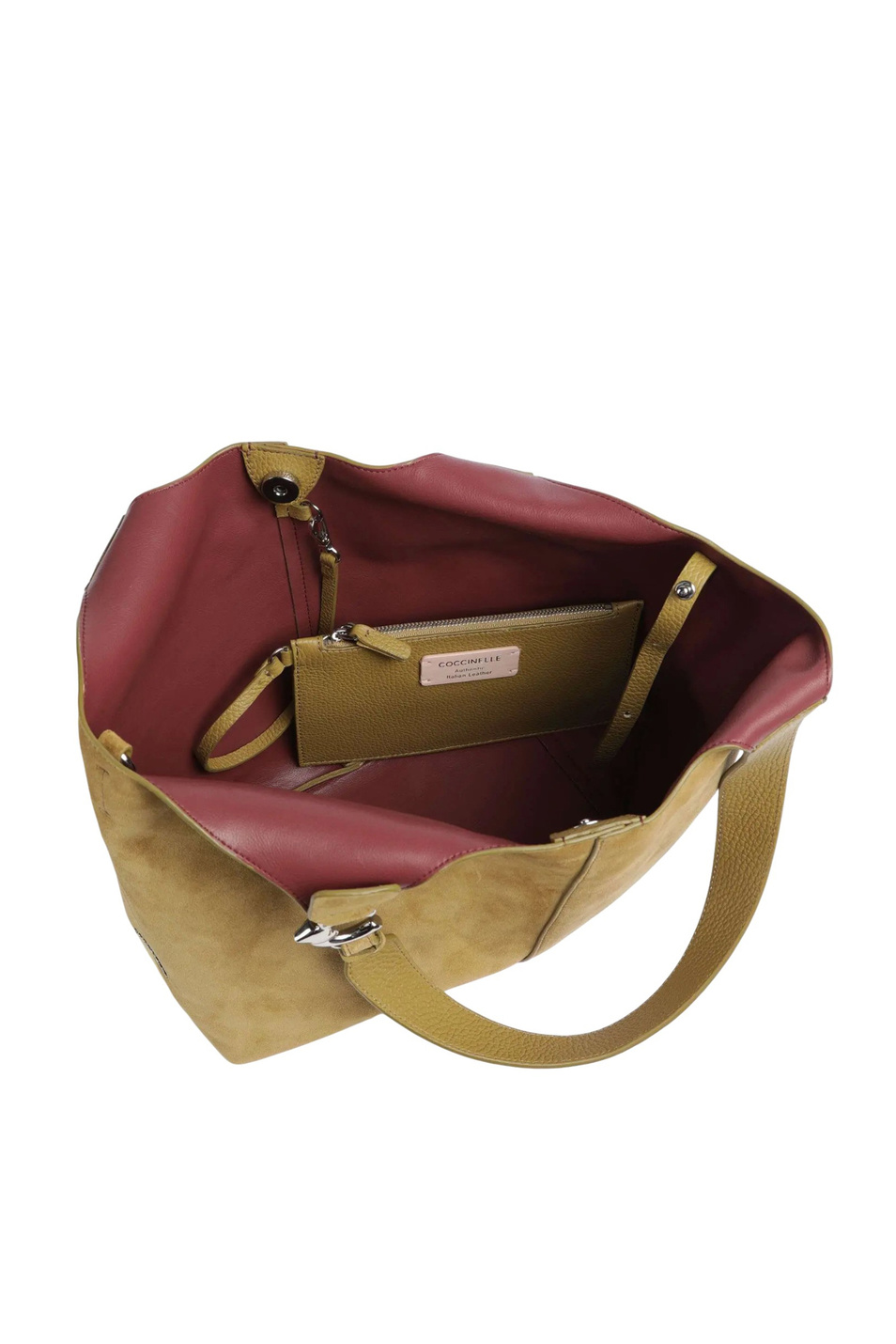 Женский Coccinelle Сумка C-EASY из натуральной замши (цвет ), артикул E1THE110201 | Фото 4